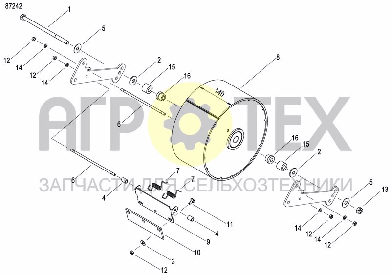 Чертеж FRONT PRESS WHEEL