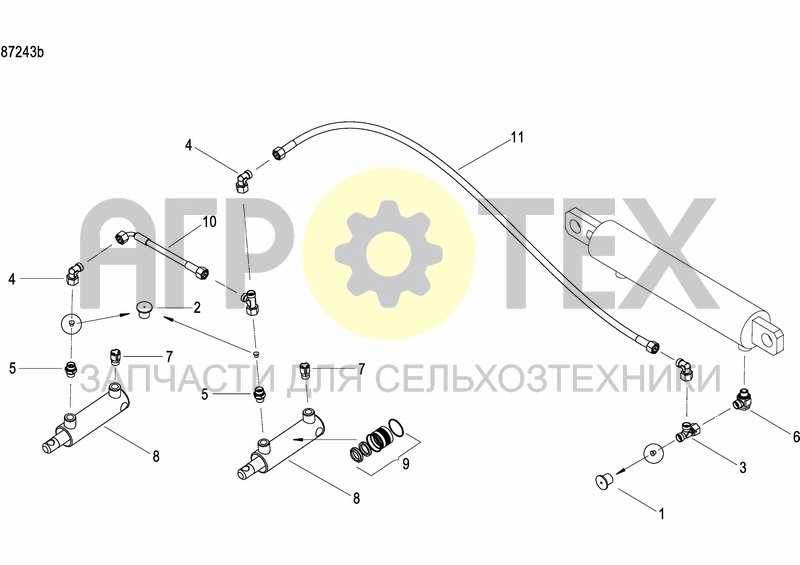 Чертеж HYDRAULIC ROW LIFTING