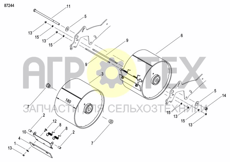 Чертеж REAR PRESS WHEEL