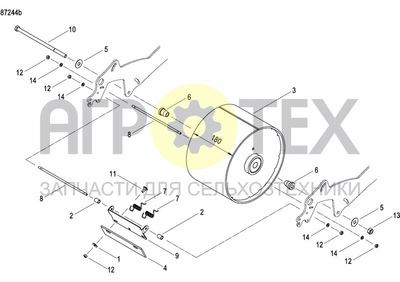 Чертеж REAR PRESS WHEEL