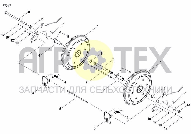 Чертеж REAR PRESS WHEEL