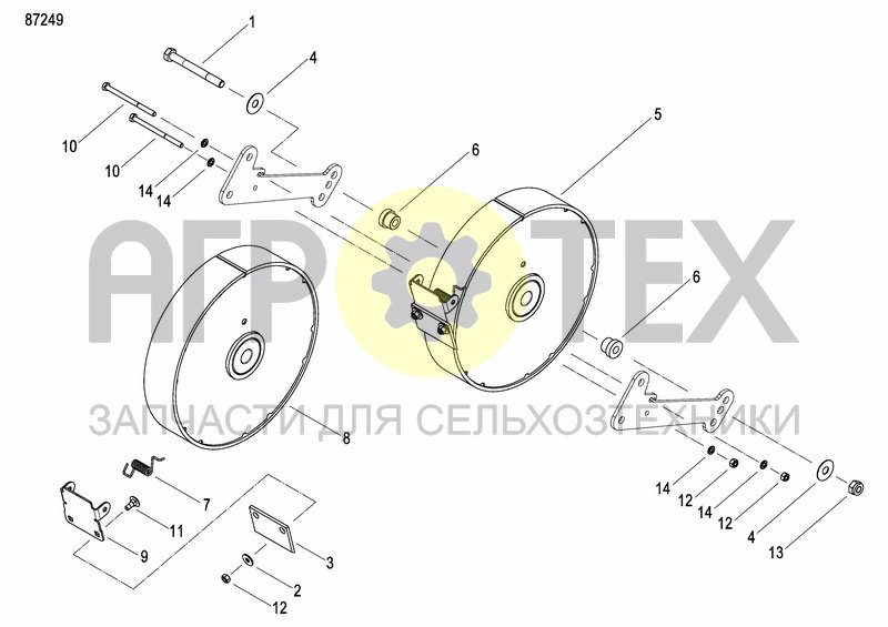 Чертеж FRONT PRESS WHEEL