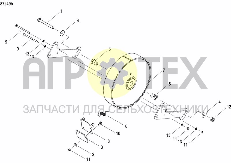 Чертеж FRONT PRESS WHEEL