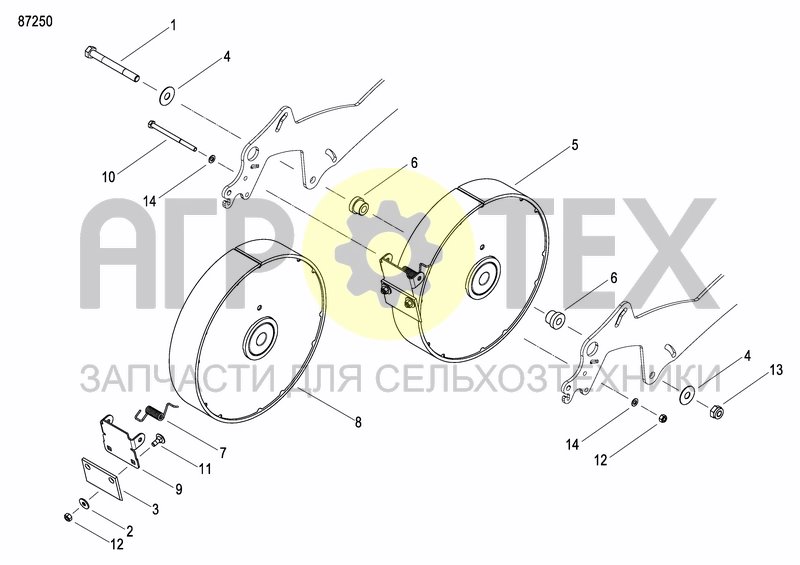 Чертеж REAR PRESS WHEEL