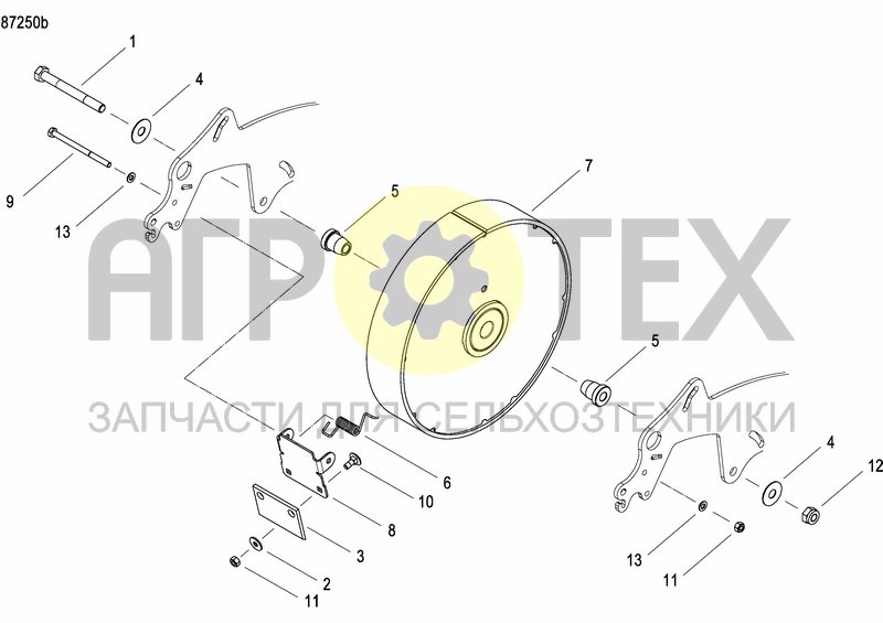 Чертеж REAR PRESS WHEEL