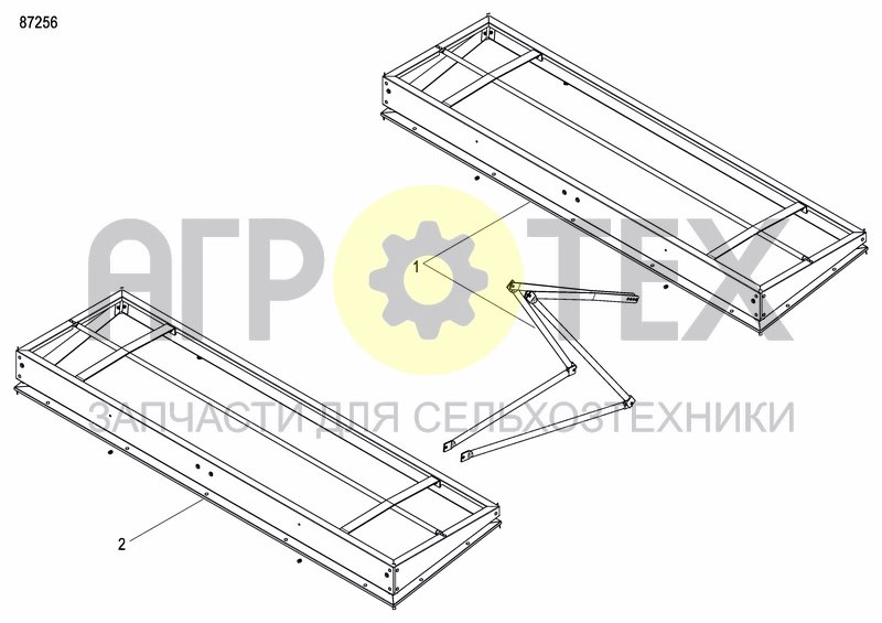 Чертеж FERTILIZER HOPPER  PRECISION DRILL