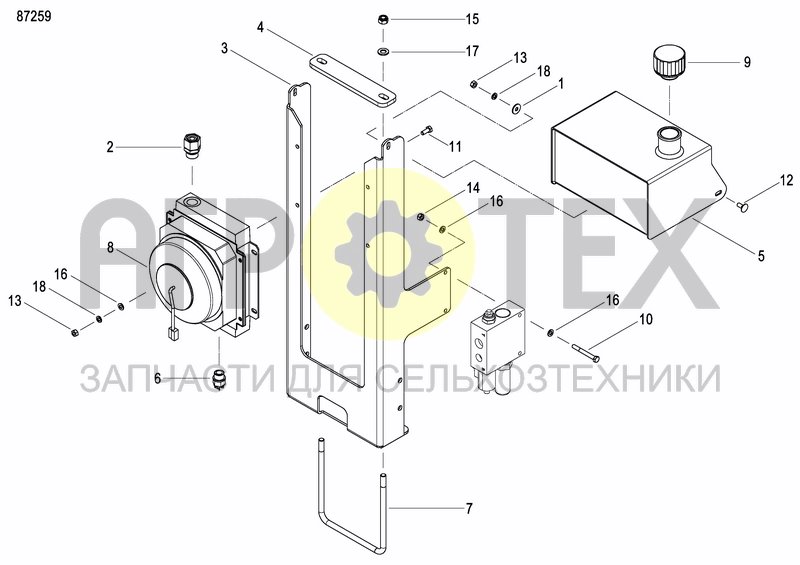 Чертеж EXTERNAL OIL SUPLY SYSTEM