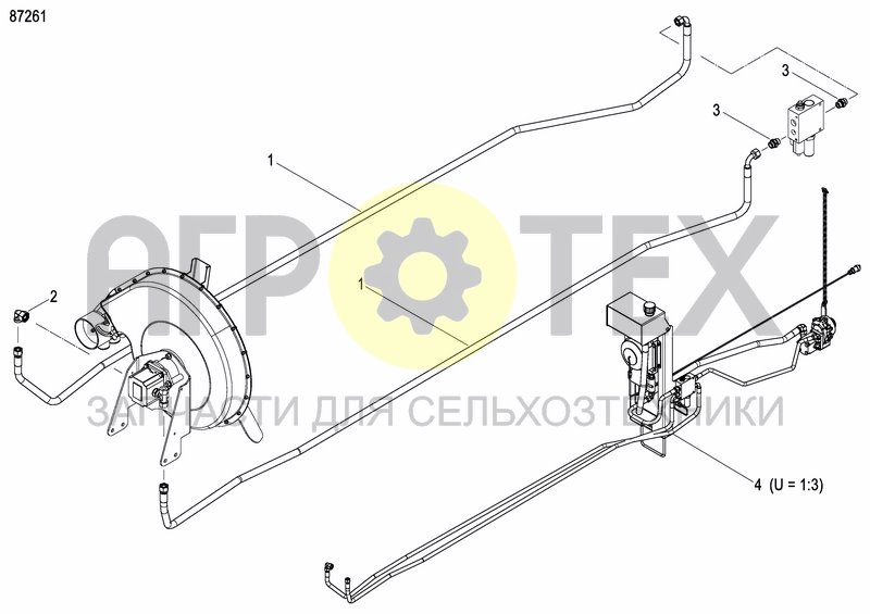 Чертеж EXTERNAL OIL SUPLY SYSTEM