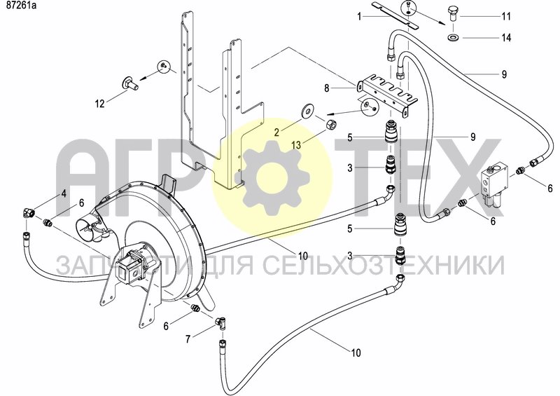 Чертеж EXTERNAL OIL SUPLY SYSTEM