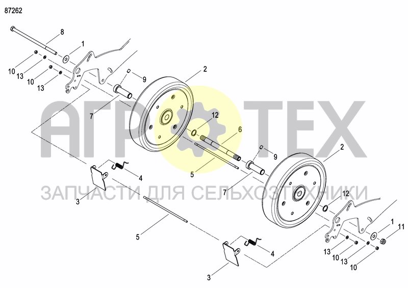 Чертеж REAR PRESS WHEEL