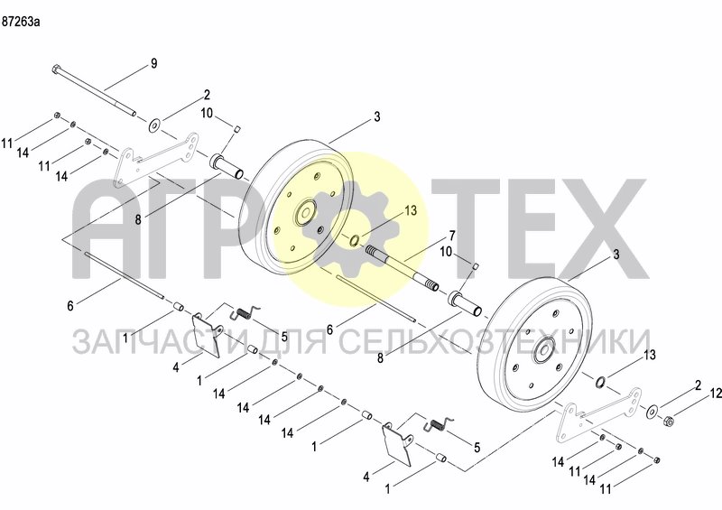 Чертеж FRONT PRESS WHEEL