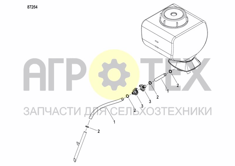 Чертеж GRANULE APPLICATOR HOPPER