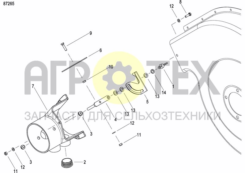 Чертеж EXTERNAL OIL SUPLY SYSTEM