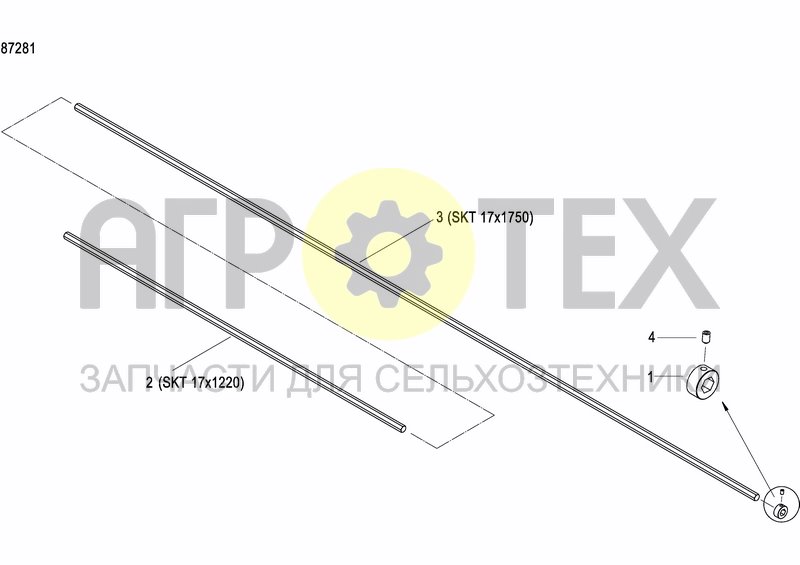 Чертеж HEXAGONAL SHAFT