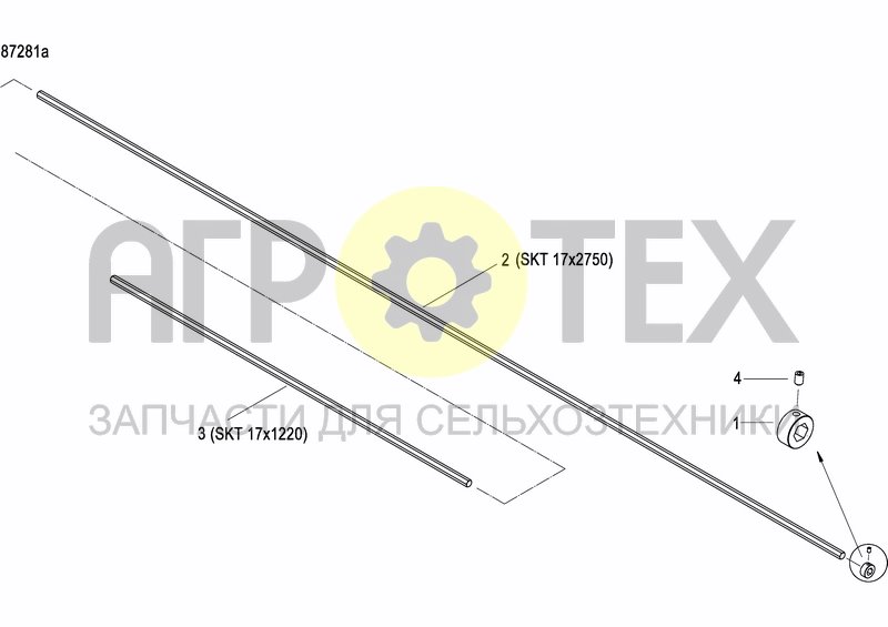 Чертеж HEXAGONAL SHAFT