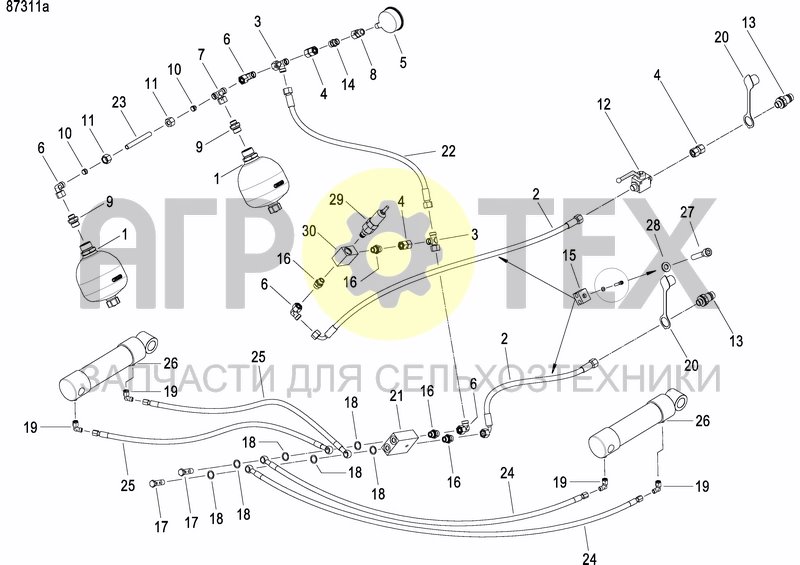 Чертеж HYDRAULIC BALLASTING KIT