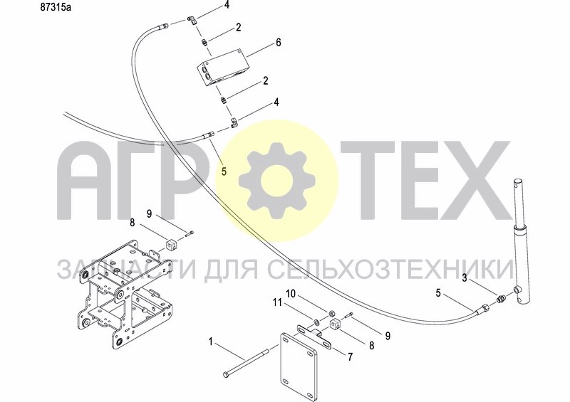 Чертеж DISC MARKER SINGLE HYDR.FOLDABLE