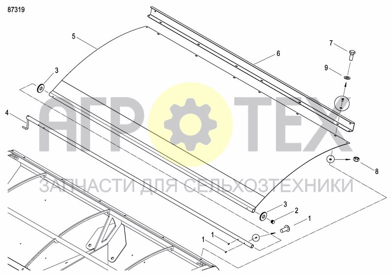 Чертеж FERTILIZER HOPPER  PRECISION DRILL