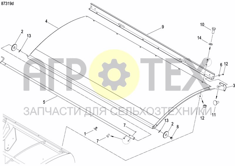 Чертеж FERTILIZER HOPPER  PRECISION DRILL