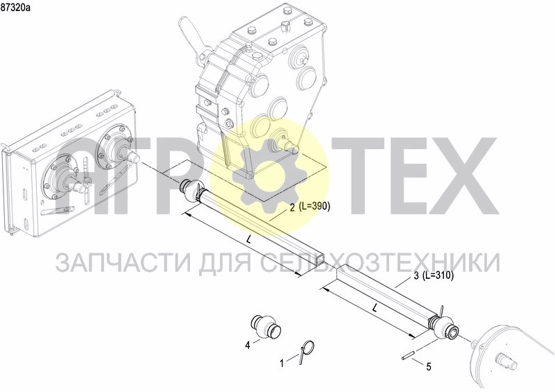 Чертеж FERTILIZER GEARBOX