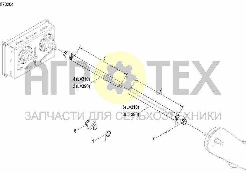 Чертеж FERTILIZER GEARBOX