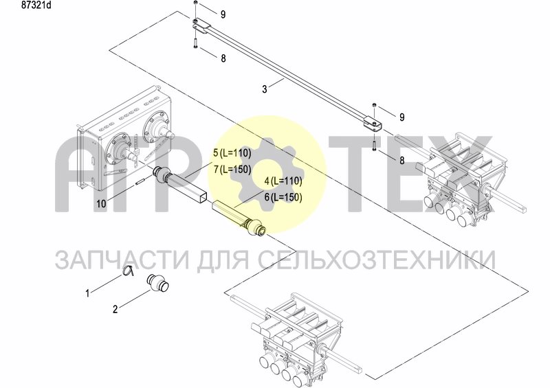 Чертеж METERING DEVICE FERTILIZER