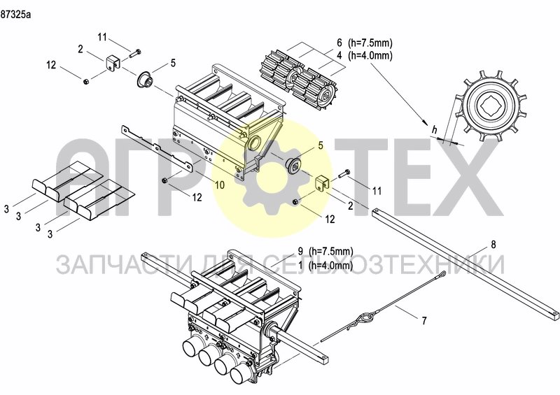 Чертеж METERING DEVICE FERTILIZER