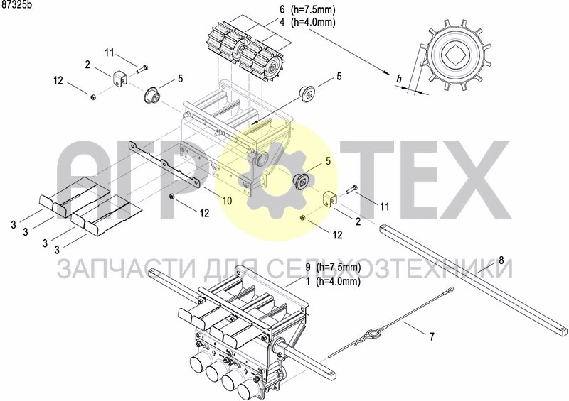 Чертеж METERING DEVICE FERTILIZER