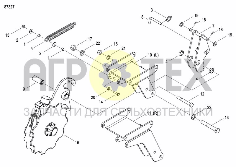 Чертеж COULTER FERTILIZER PRECISION DRILL