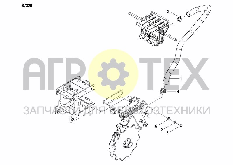 Чертеж COULTER FERTILIZER PRECISION DRILL