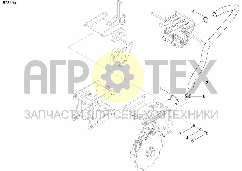 Чертеж COULTER FERTILIZER PRECISION DRILL