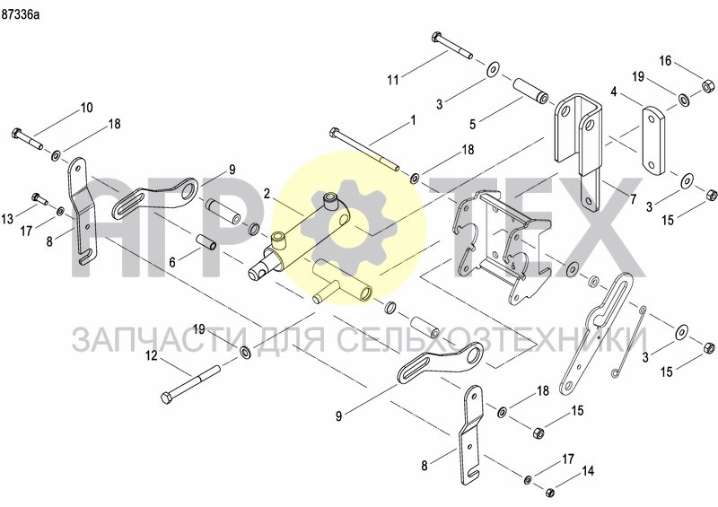 Чертеж HYDRAULIC ROW LIFTING