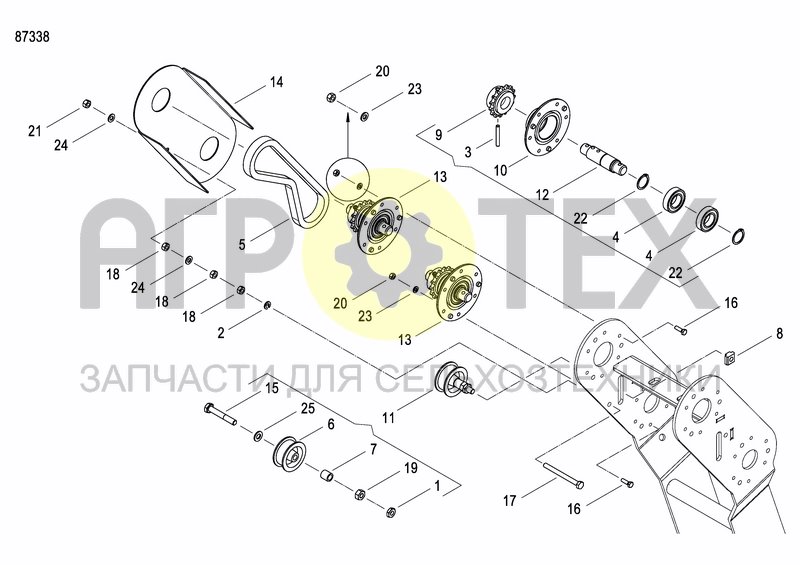 Чертеж GRANULE APPLICATOR DRIVE