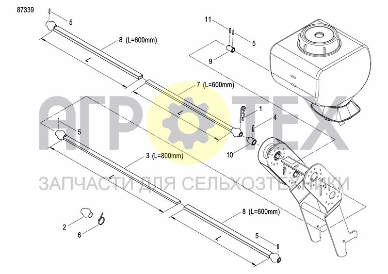 Чертеж GRANULE APPLICATOR DRIVE