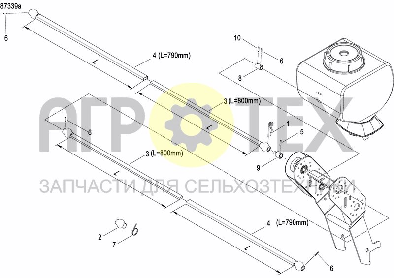 Чертеж GRANULE APPLICATOR DRIVE