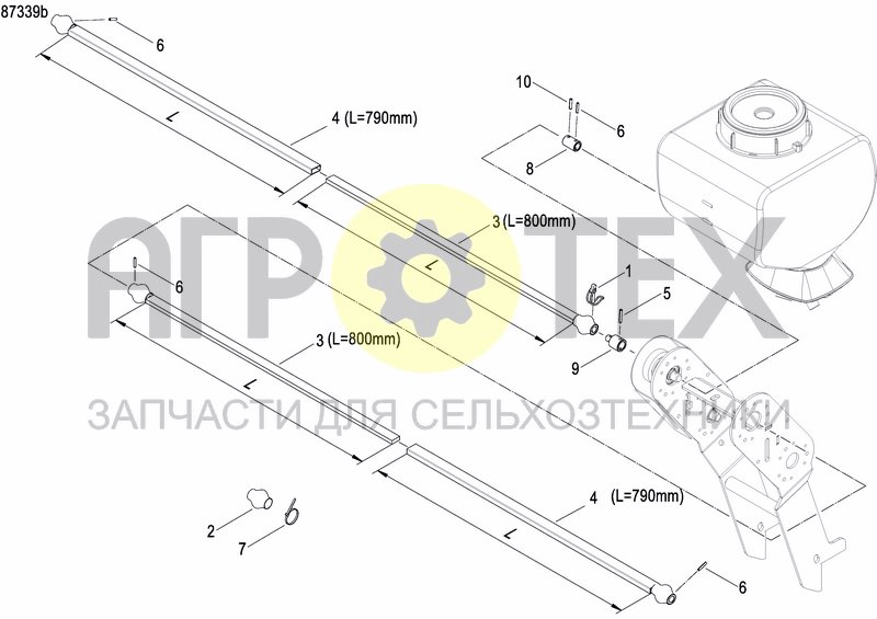 Чертеж GRANULE APPLICATOR DRIVE