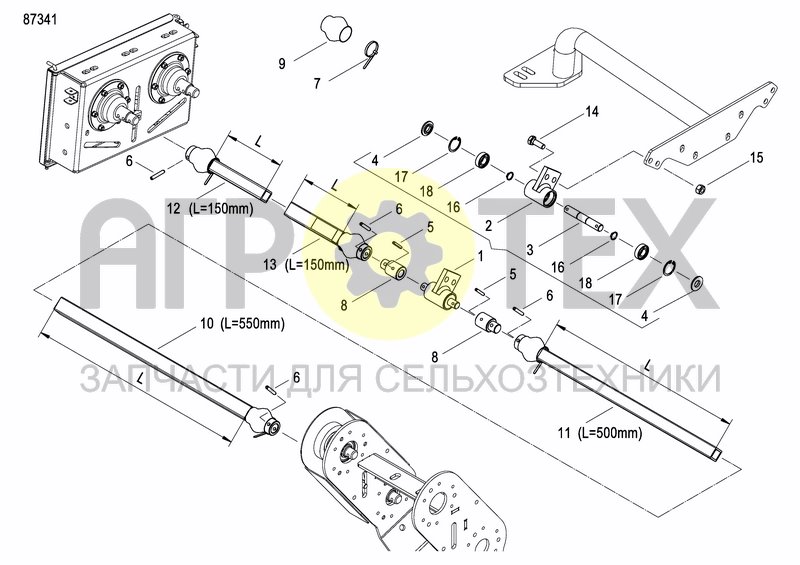 Чертеж GRANULE APPLICATOR DRIVE