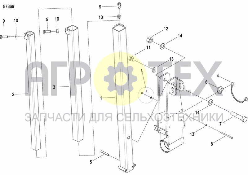 Чертеж DISC MARKER SINGLE HYDR.FOLDABLE