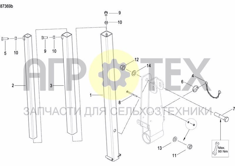 Чертеж DISC MARKER SINGLE HYDR.FOLDABLE