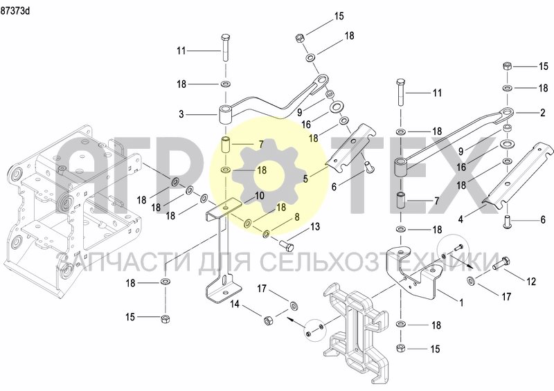 Чертеж COULTER FERTILIZER PRECISION DRILL