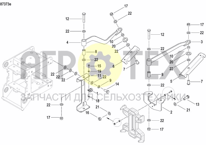 Чертеж COULTER FERTILIZER PRECISION DRILL