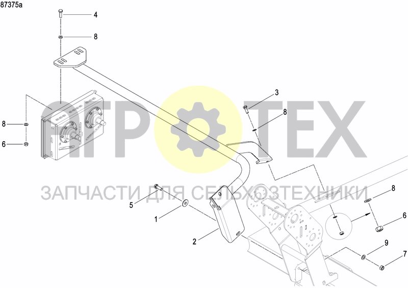 Чертеж GRANULE APPLICATOR GEARBOX