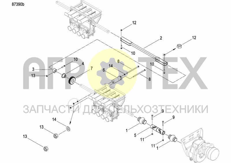 Чертеж HYDR. DRIVE FOR FERTILIZER METERING