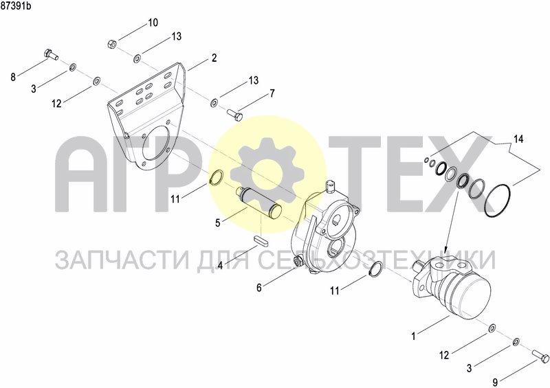 Чертеж HYDR. DRIVE FOR FERTILIZER METERING