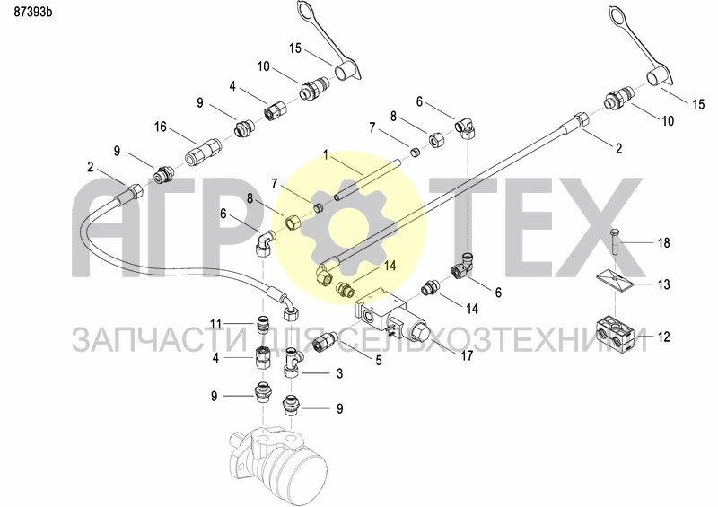 Чертеж HYDR. DRIVE FOR FERTILIZER METERING