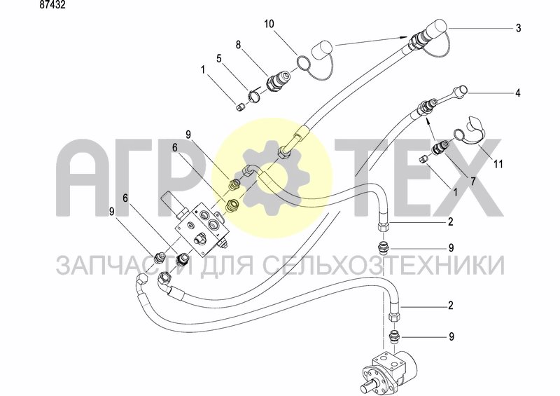 Чертеж HYDR. FAN DRIVE