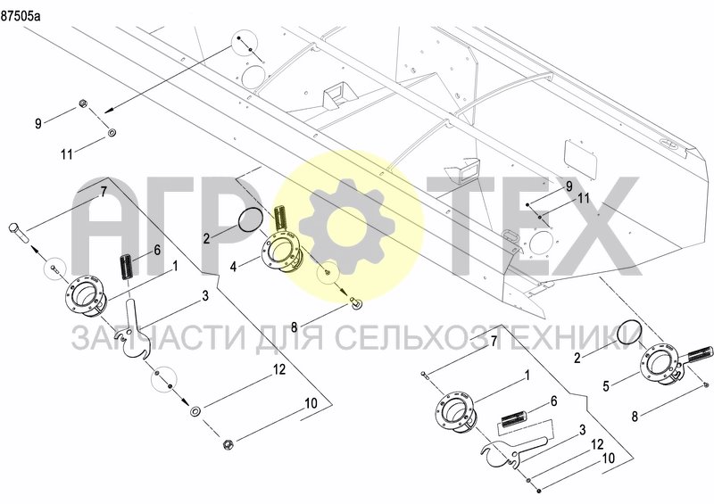 Чертеж FERTILIZER HOPPER  PRECISION DRILL