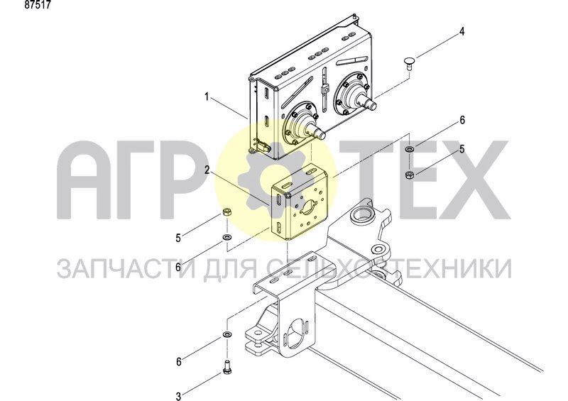 Чертеж FERTILIZER GEARBOX