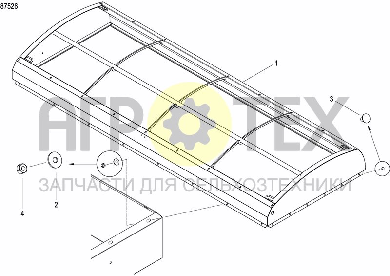 Чертеж FERTILIZER HOPPER  PRECISION DRILL