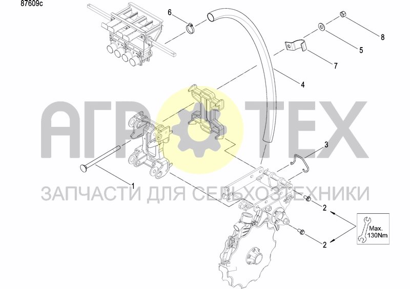 Чертеж COULTER FERTILIZER PRECISION DRILL